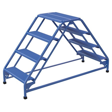 Vestil 3.33 ft Perforated Steel Stepladder LAD-DD-26-4-P